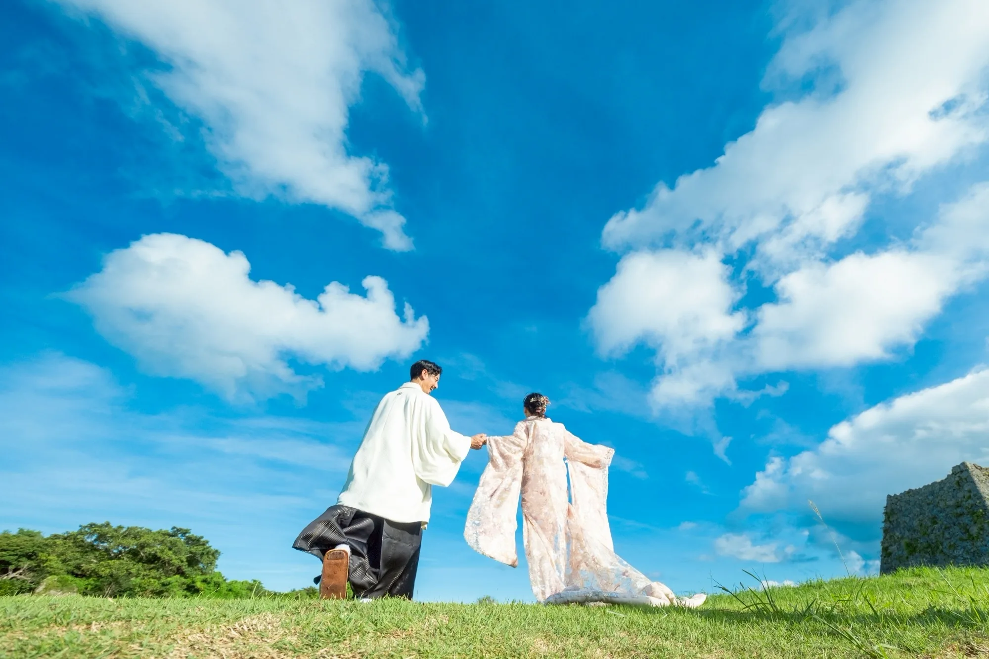 沖縄県ー結婚式ー琉球和装結婚式の様子１