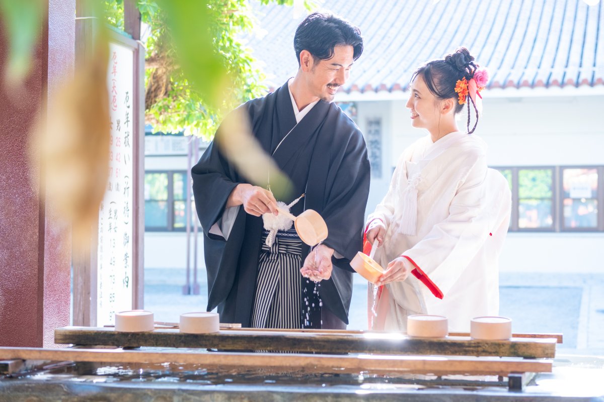 沖縄県和装結婚式の様子１