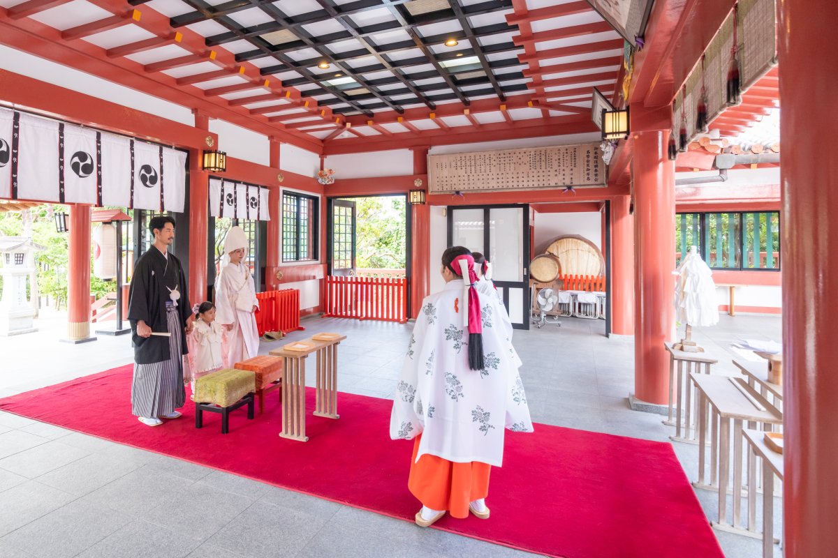 沖縄県和装結婚式の様子４