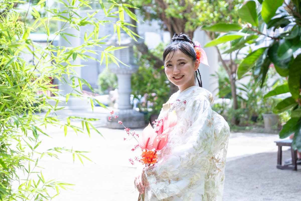 沖縄県和装結婚式ーフォトウェディング６