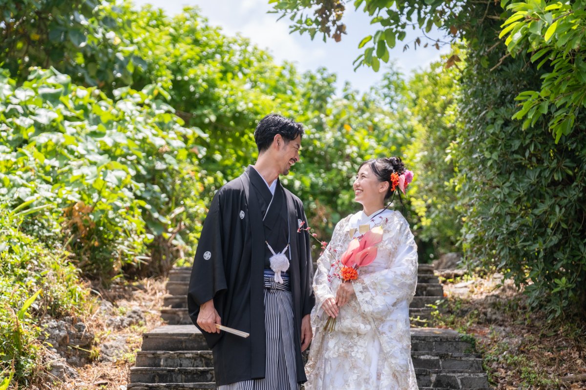 沖縄県和装結婚式ーフォトウェディング７